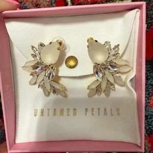 Gold and Crystal Earrings